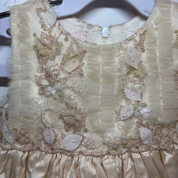 Joan Calabrese Infant gold party dress 24 Months - Picture 2 of 5